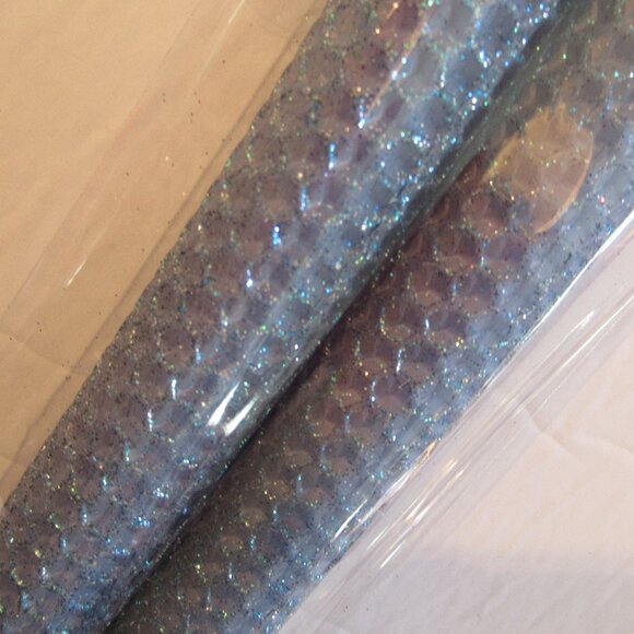 1 Pair, 8" Bees Wax Desiger Candles, Gray w/ Glitter, Handmade, Organic - Picture 2 of 5